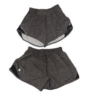 Grey Lululemon Hotty Hot Shorts
